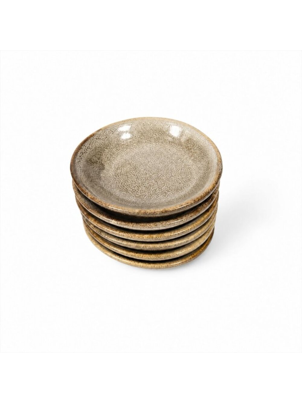 Stoneware Ceramic Sauce Dishes Set of 6 Vintage Small Bowls for Dips, Appetizers